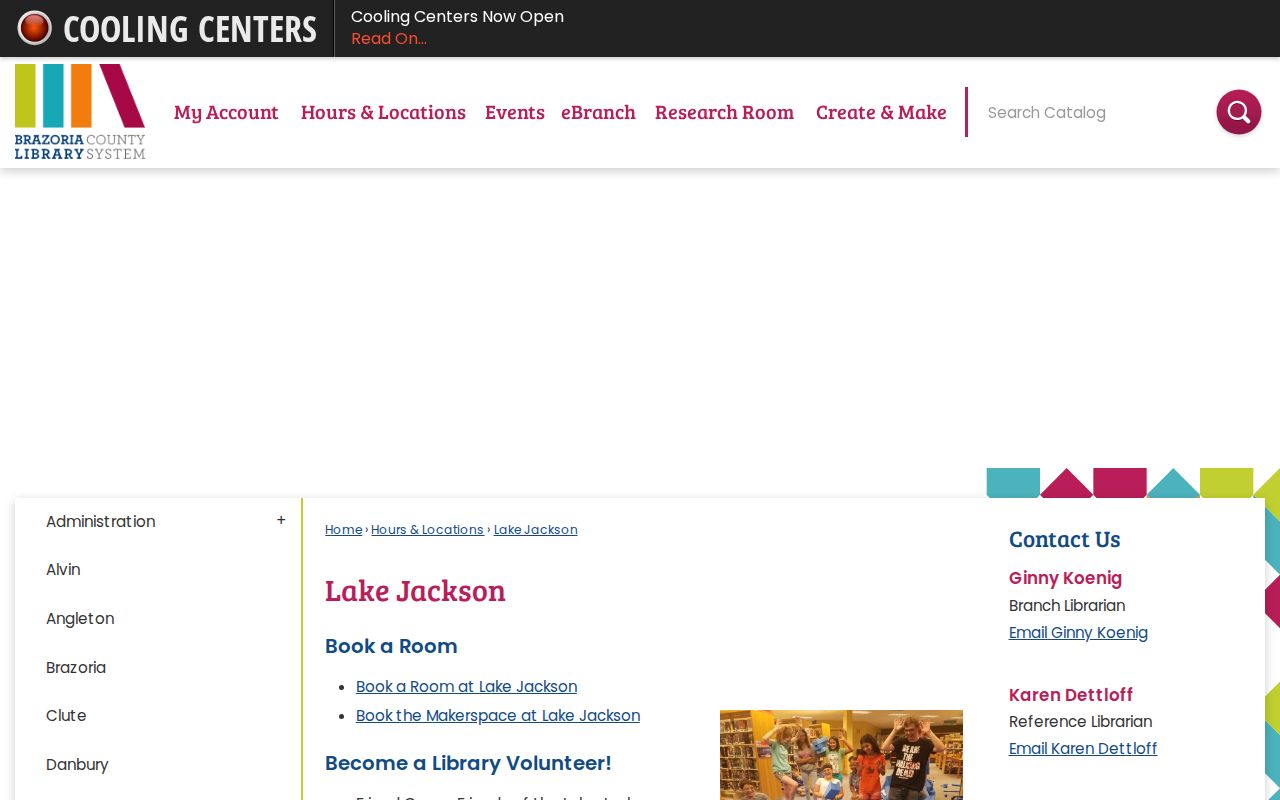 Lake Jackson city directory reference request at the Lake Jackson Library