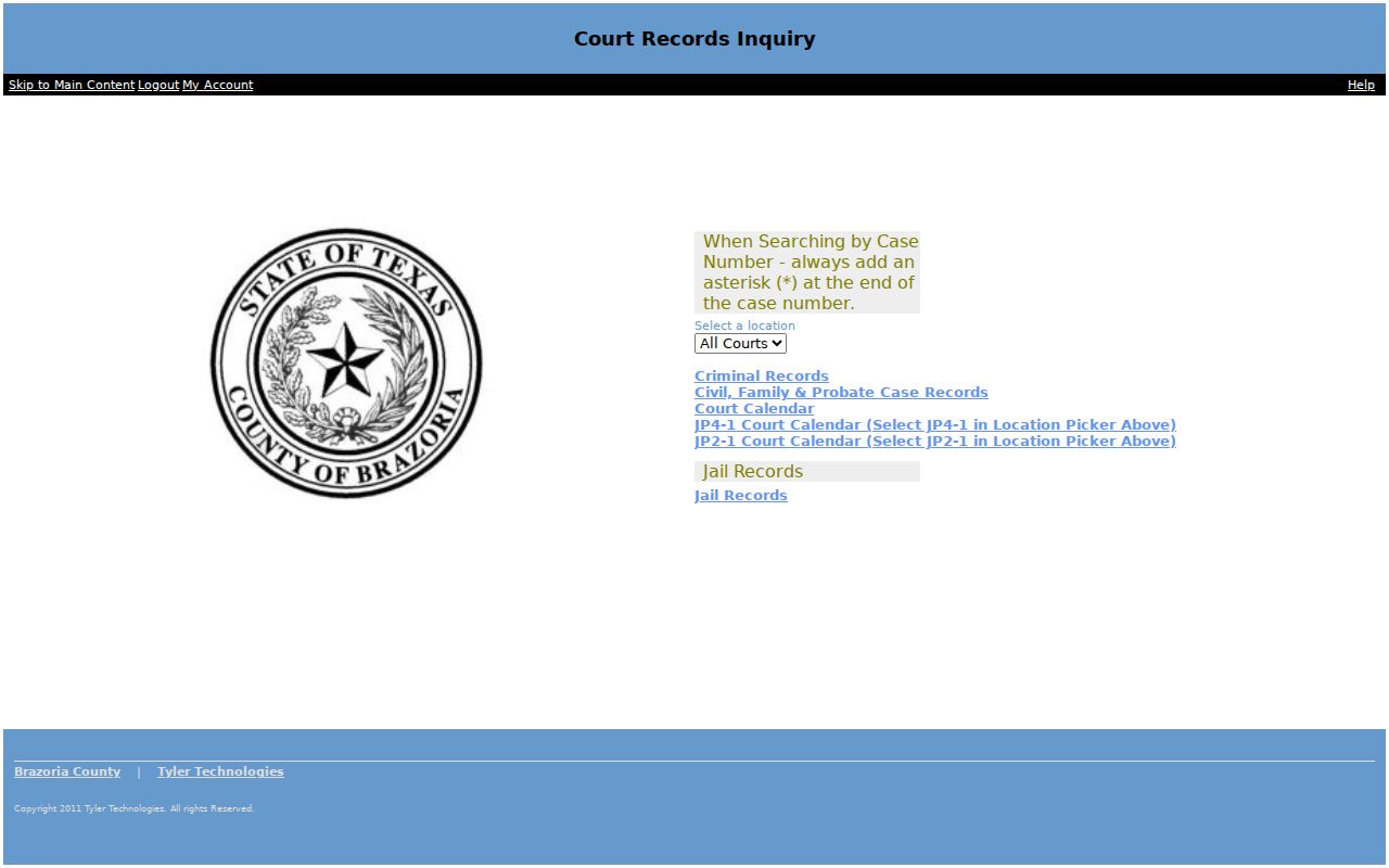 Lake Jackson residents directory Brazoria County court portal
