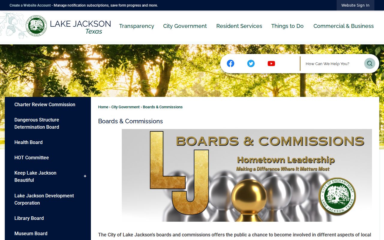 Lake Jackson neighbors civic participation through boards and commissions